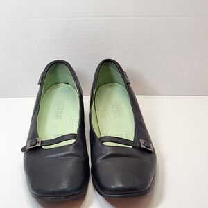 Mephisto Black Leather Mary Jane Flats Women’s Size 9 Comfort Shoes